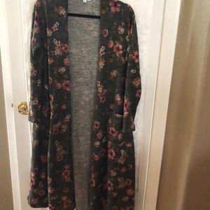 NWT floral Lularoe Sarah cardigan M